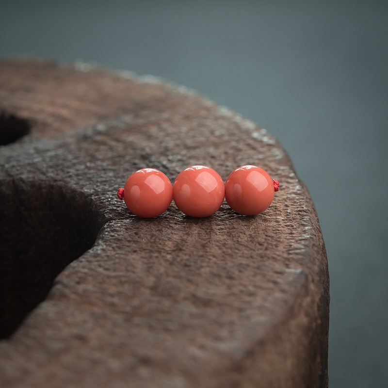 沙丁红珊瑚圆珠-红掌柜