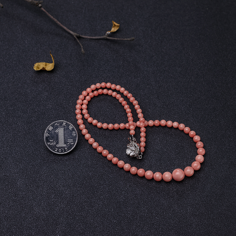 台湾粉色珊瑚塔链-红掌柜