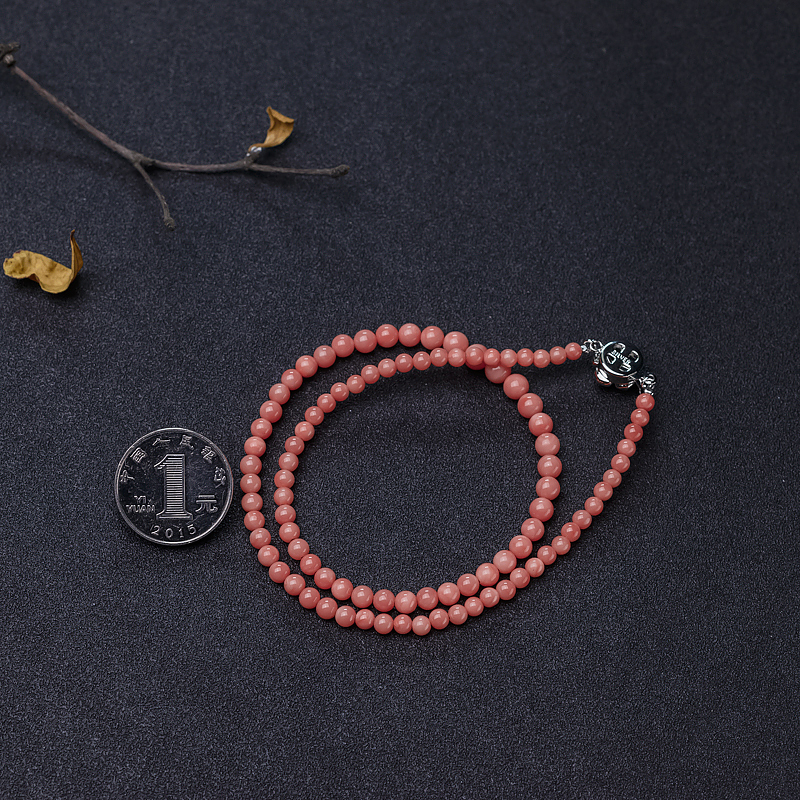 台湾粉色珊瑚塔链-红掌柜