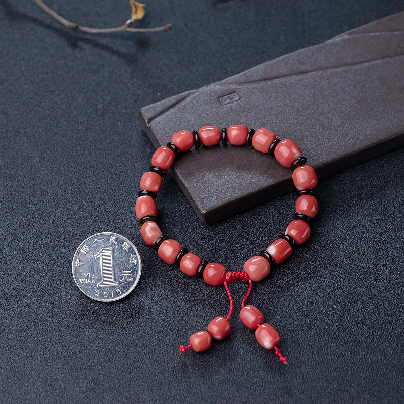 MOMO珊瑚单圈手串-红掌柜