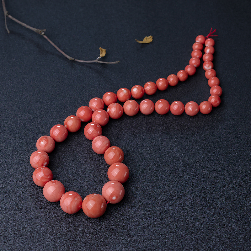 MOMO橘红珊瑚塔链-红掌柜