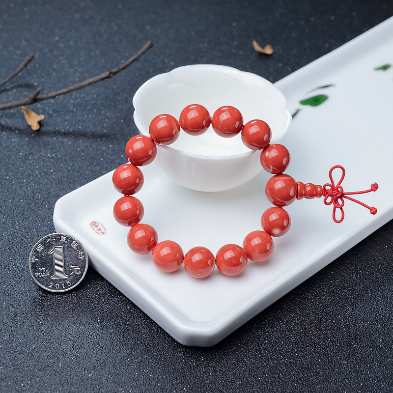 珊瑚单圈手串-红掌柜