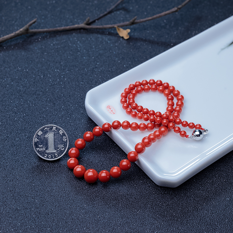 天然珊瑚塔链-红掌柜