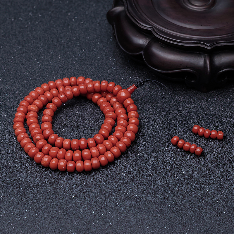 红珊瑚算盘珠长链-红掌柜