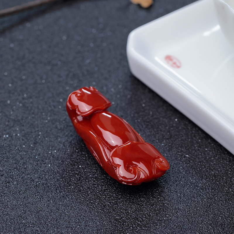 阿卡深红珊瑚如意-红掌柜