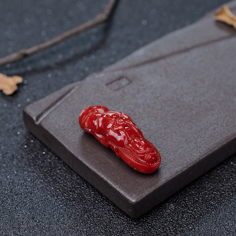 红珊瑚观音吊坠-红掌柜