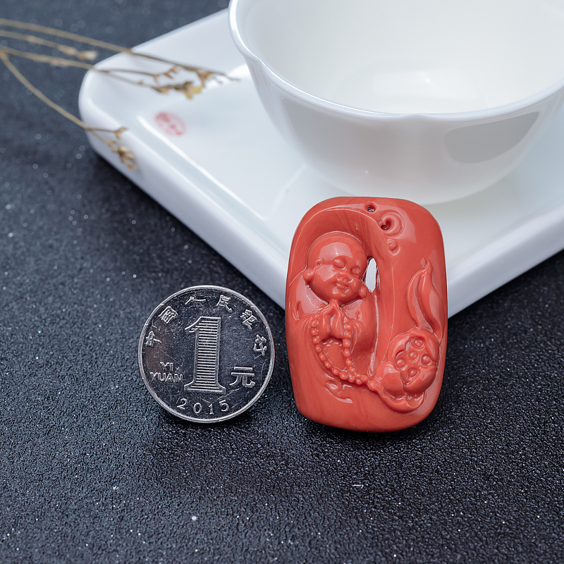 MOMO珊瑚吊坠-红掌柜