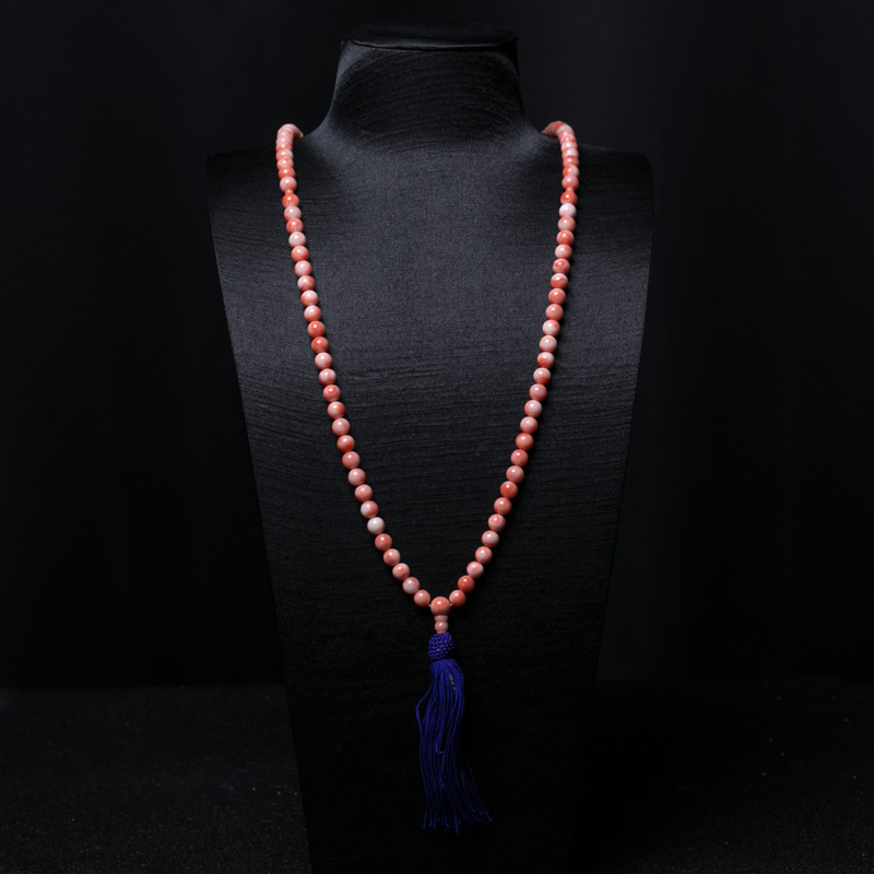 8mm深水珊瑚108佛珠-红掌柜