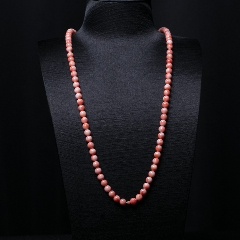 8mm深水珊瑚佛珠-红掌柜