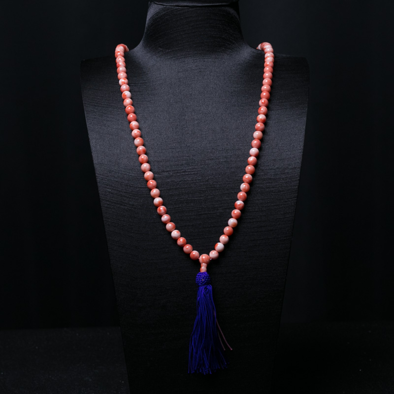 8.5mm深水珊瑚108佛珠-红掌柜