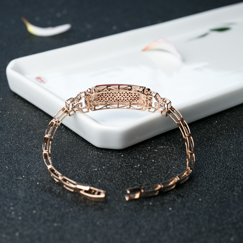 18K阿卡珊瑚手镯-红掌柜