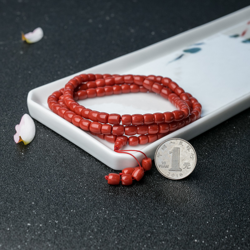 珊瑚108佛珠-红掌柜