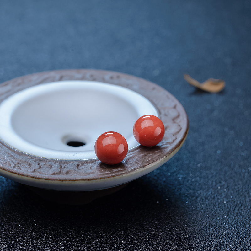 意大利沙丁珊瑚圆珠-红掌柜