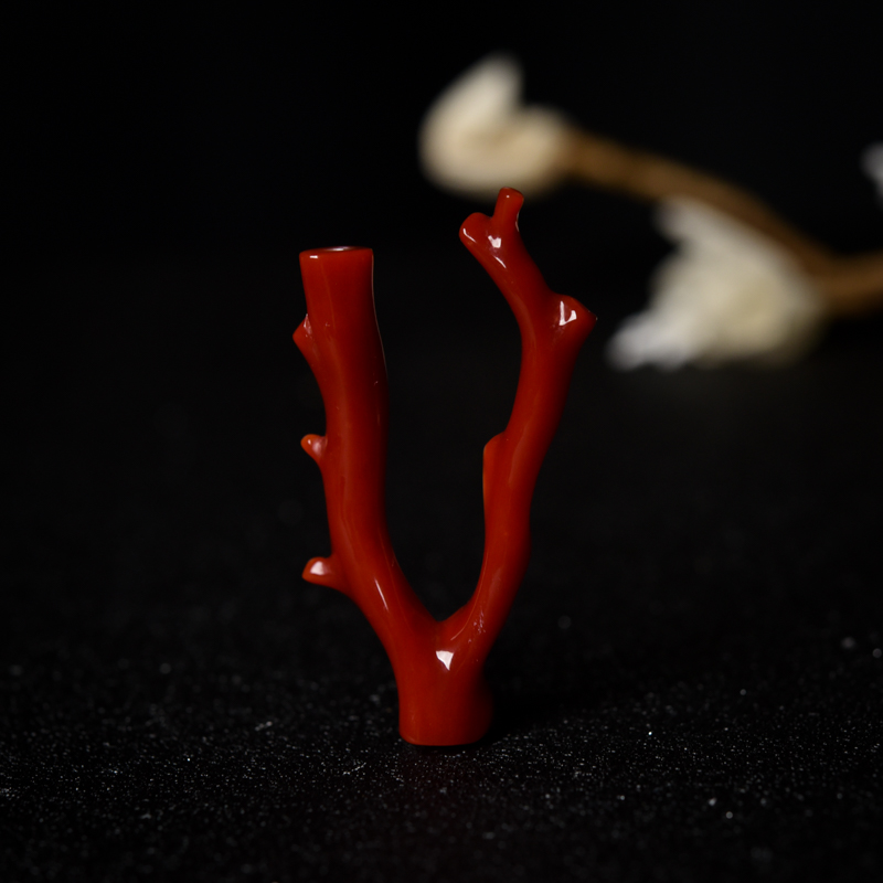 阿卡深红珊瑚原枝-红掌柜