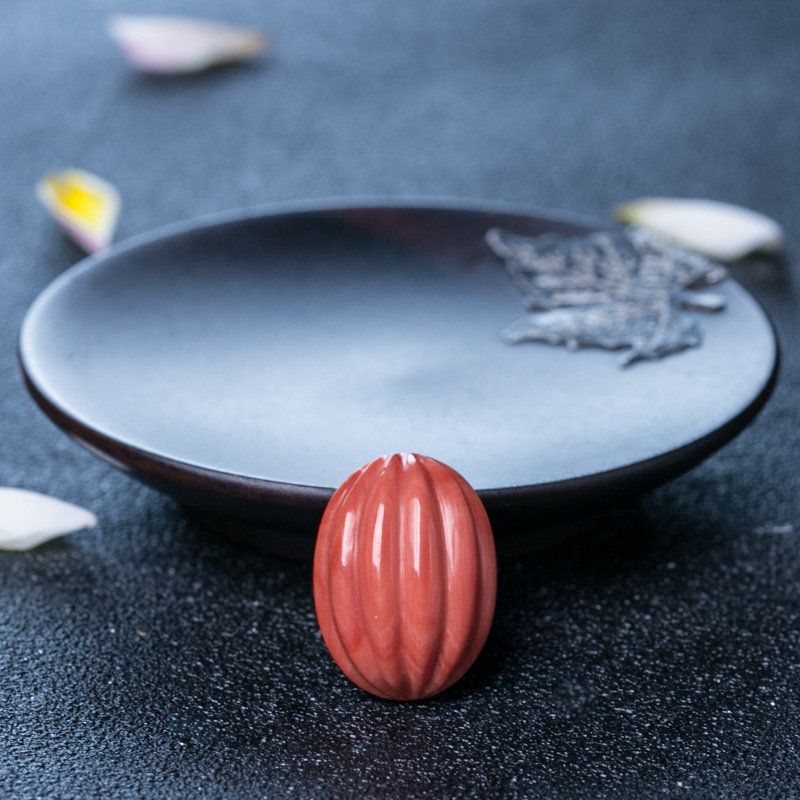 珊瑚戒面-红掌柜