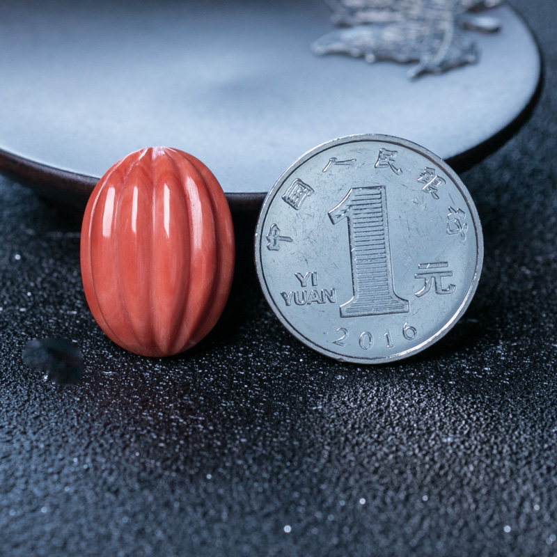 MOMO珊瑚戒面-红掌柜