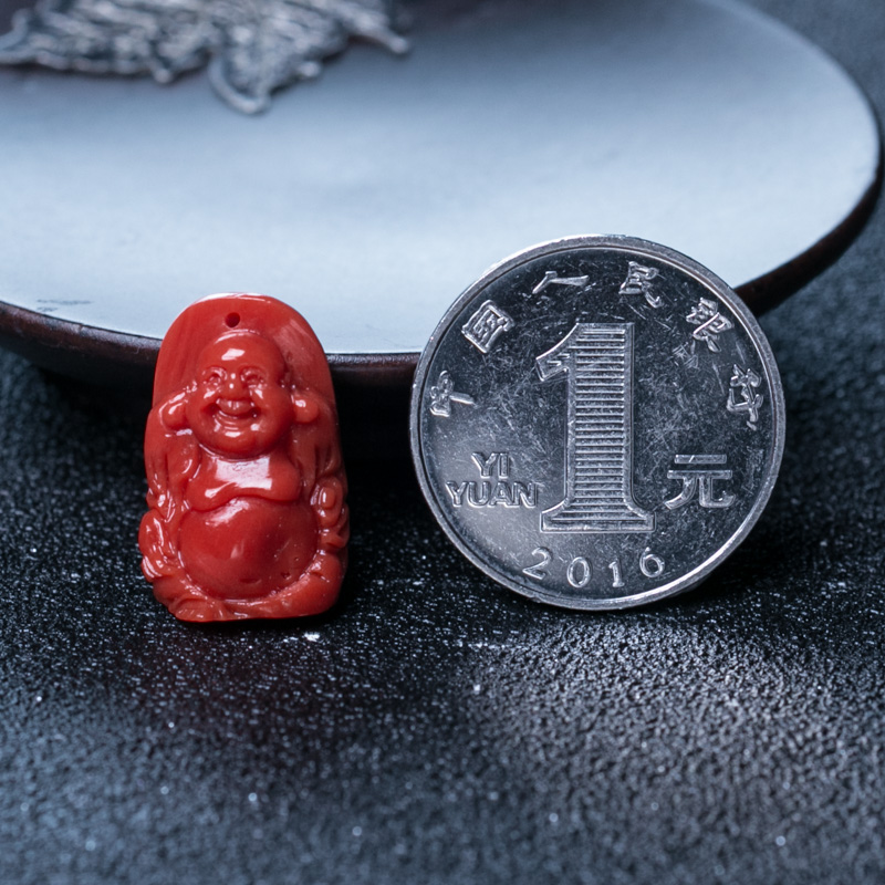 沙丁珊瑚弥勒佛-红掌柜