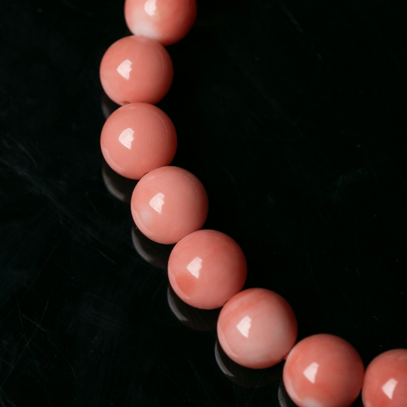 深水珊瑚单圈手串-红掌柜