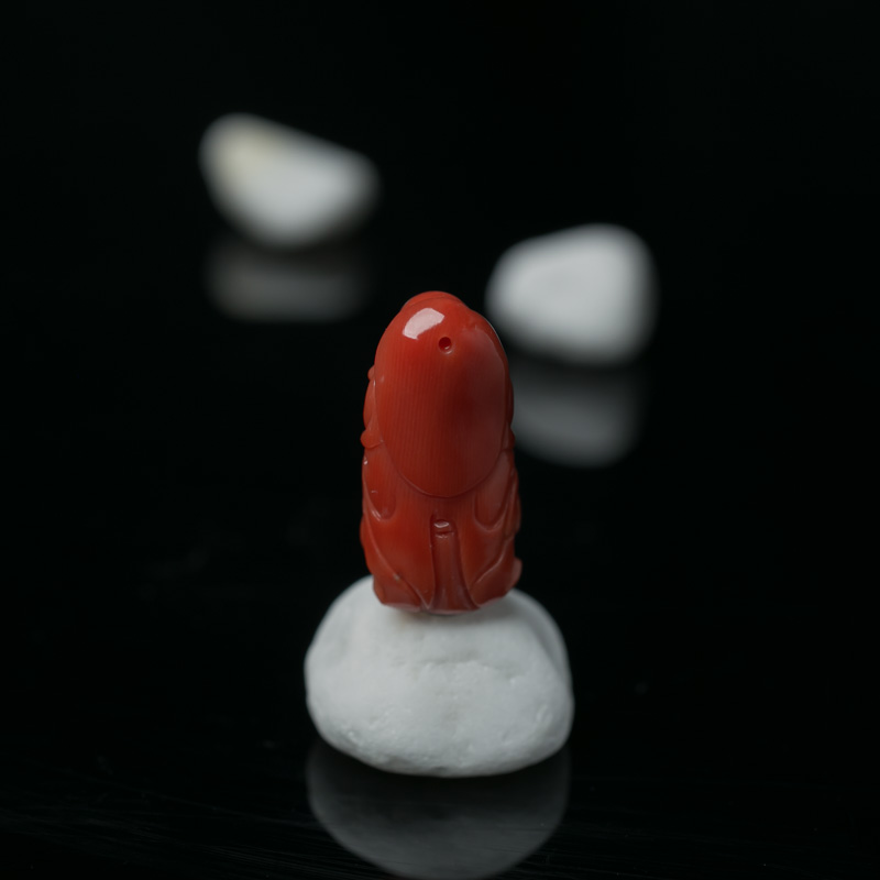 意大利珊瑚佛吊坠-红掌柜