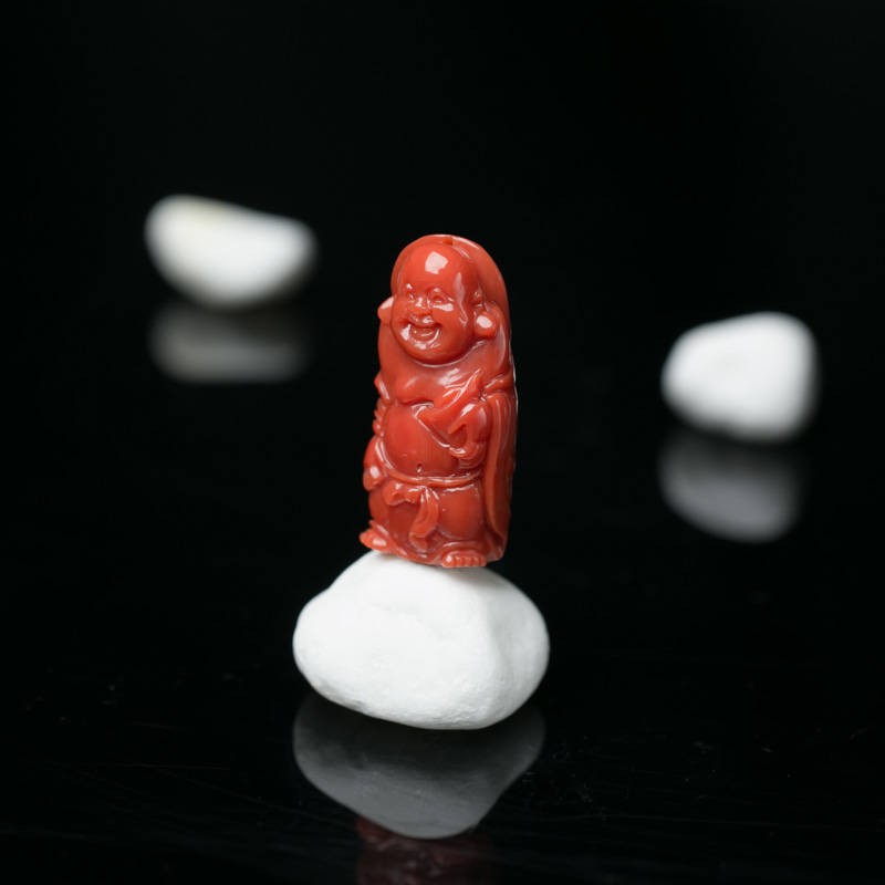 珊瑚佛吊坠-红掌柜