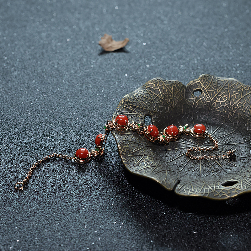 日本阿卡珊瑚手链-红掌柜