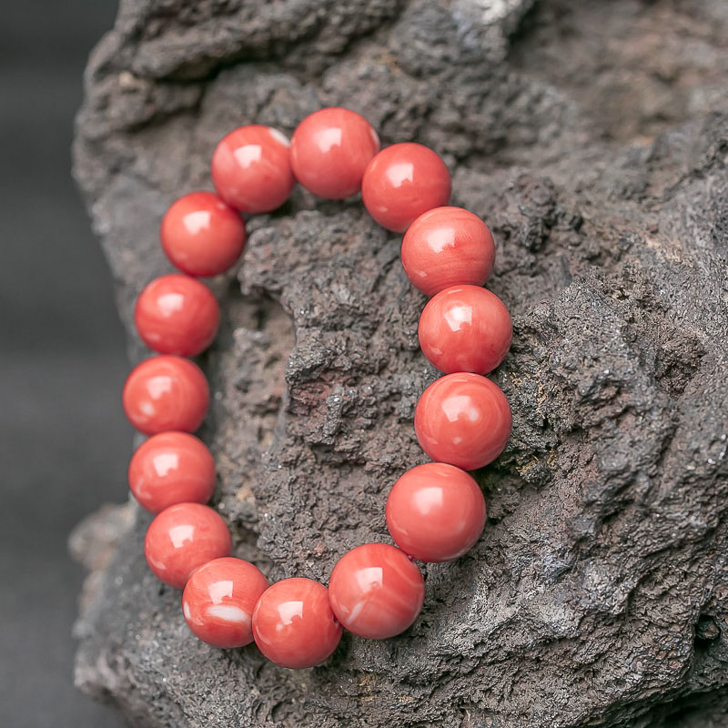 珊瑚单圈手串-红掌柜
