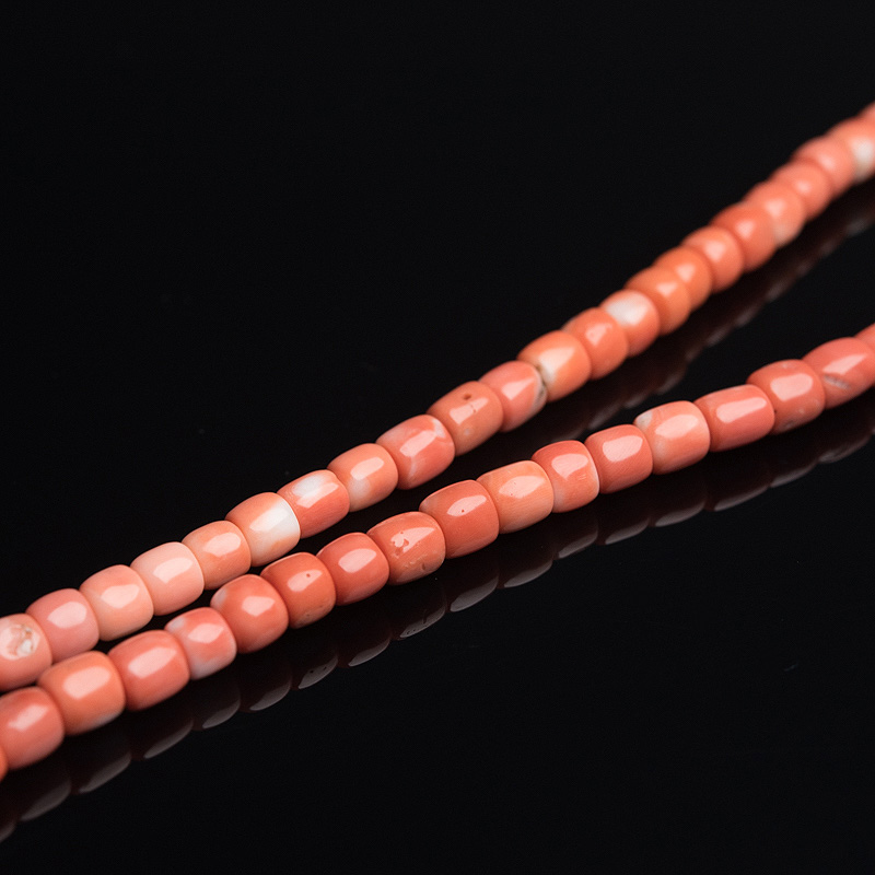 天然红珊瑚桶珠108佛珠-红掌柜