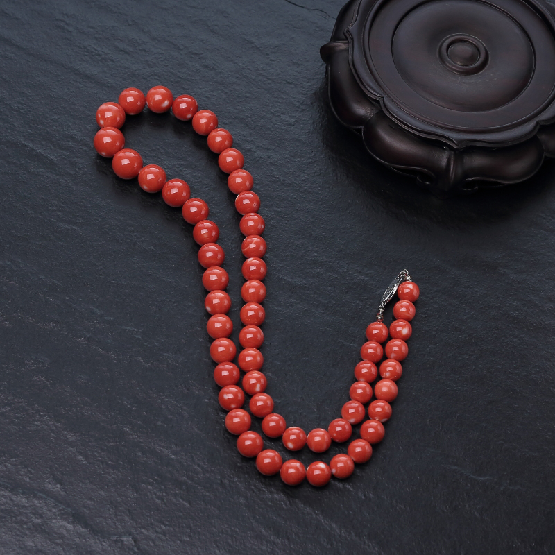 MOMO橘红珊瑚塔链-红掌柜