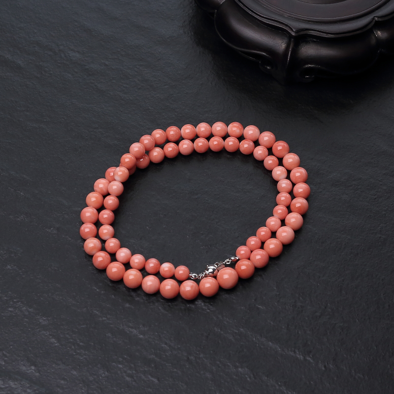 台湾MOMO粉色珊瑚塔链-红掌柜