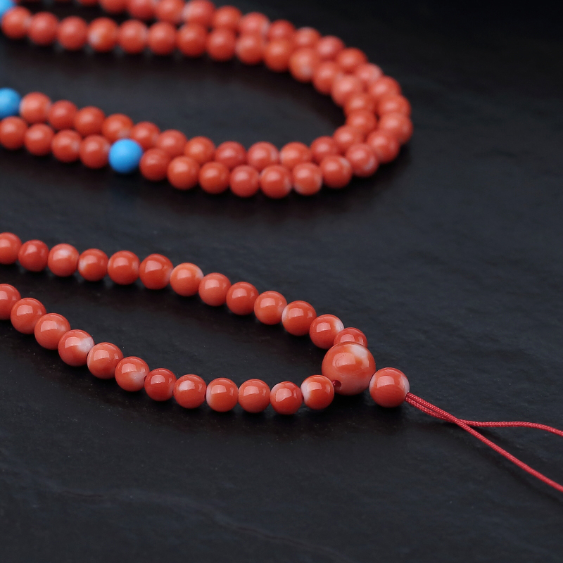 MOMO珊瑚108佛珠-红掌柜