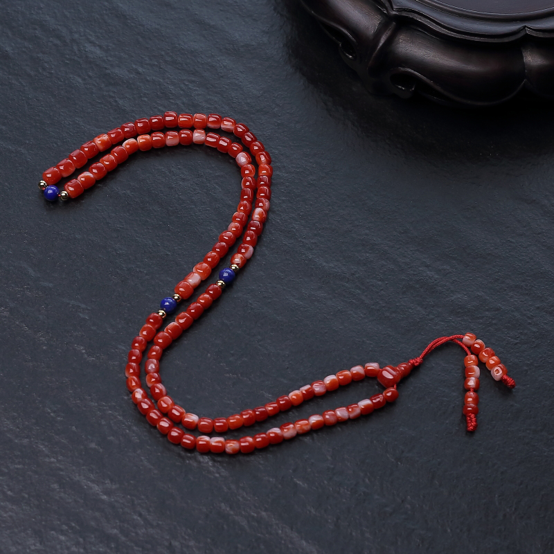 阿卡正红珊瑚苹果珠108佛珠-红掌柜