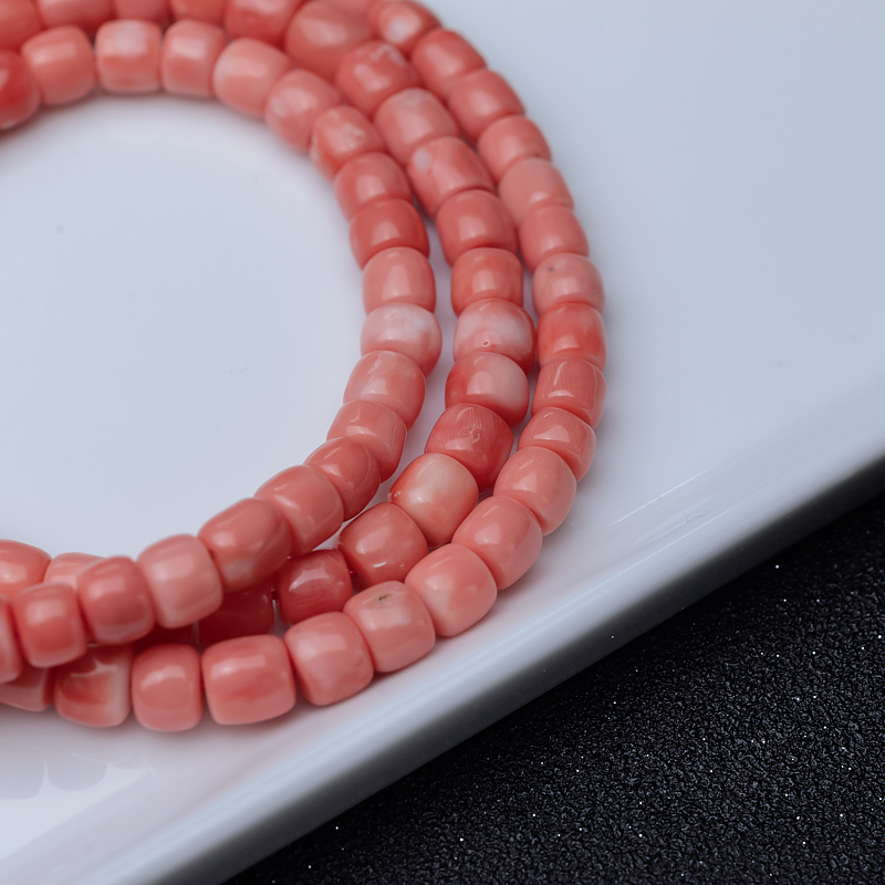 珊瑚桶珠108佛珠-红掌柜