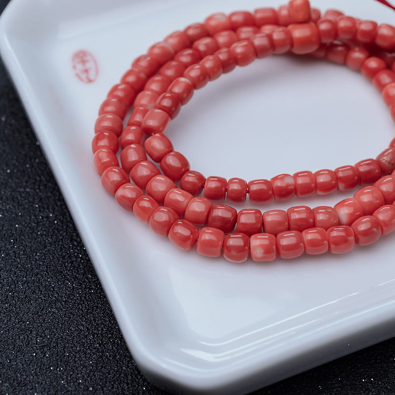 MOMO珊瑚108佛珠-红掌柜
