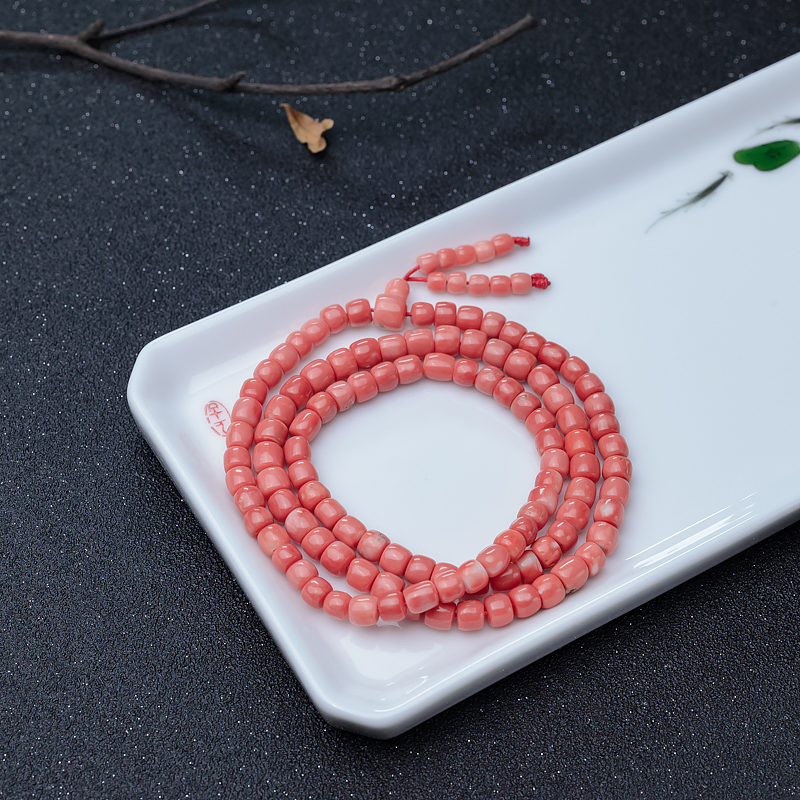 MOMO珊瑚108佛珠-红掌柜