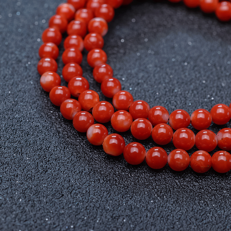 阿卡珊瑚108佛珠-红掌柜