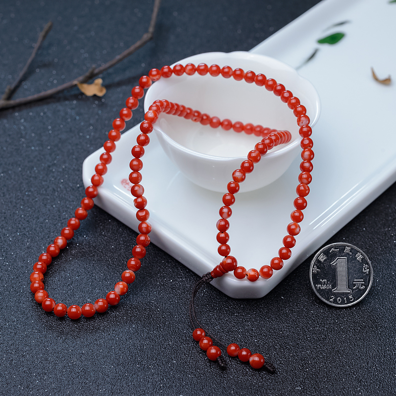 红珊瑚108佛珠-红掌柜