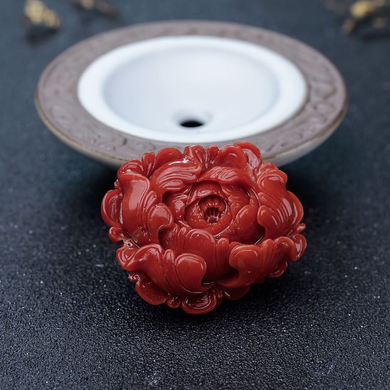 阿卡珊瑚花吊坠-红掌柜