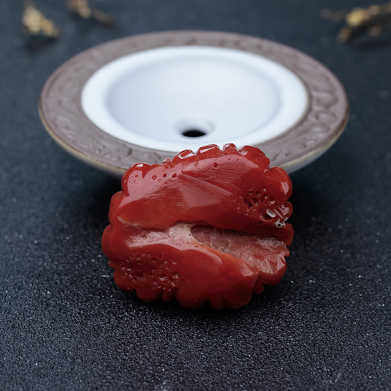 日本阿卡珊瑚花吊坠-红掌柜