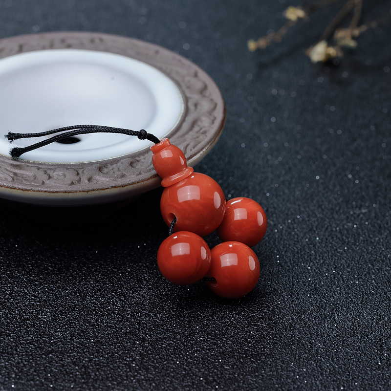 日本阿卡珊瑚配件（四件）-红掌柜