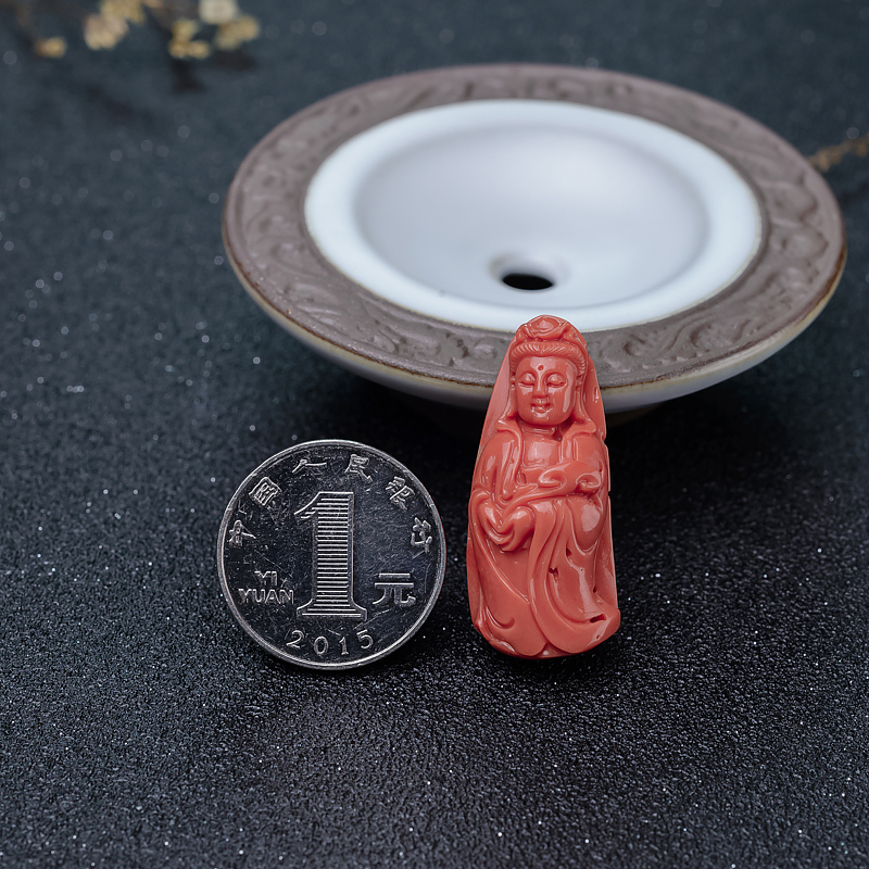 MOMO珊瑚吊坠-红掌柜