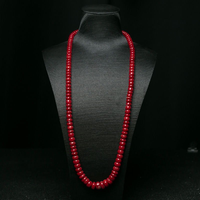 沙丁珊瑚算盘珠塔链-红掌柜