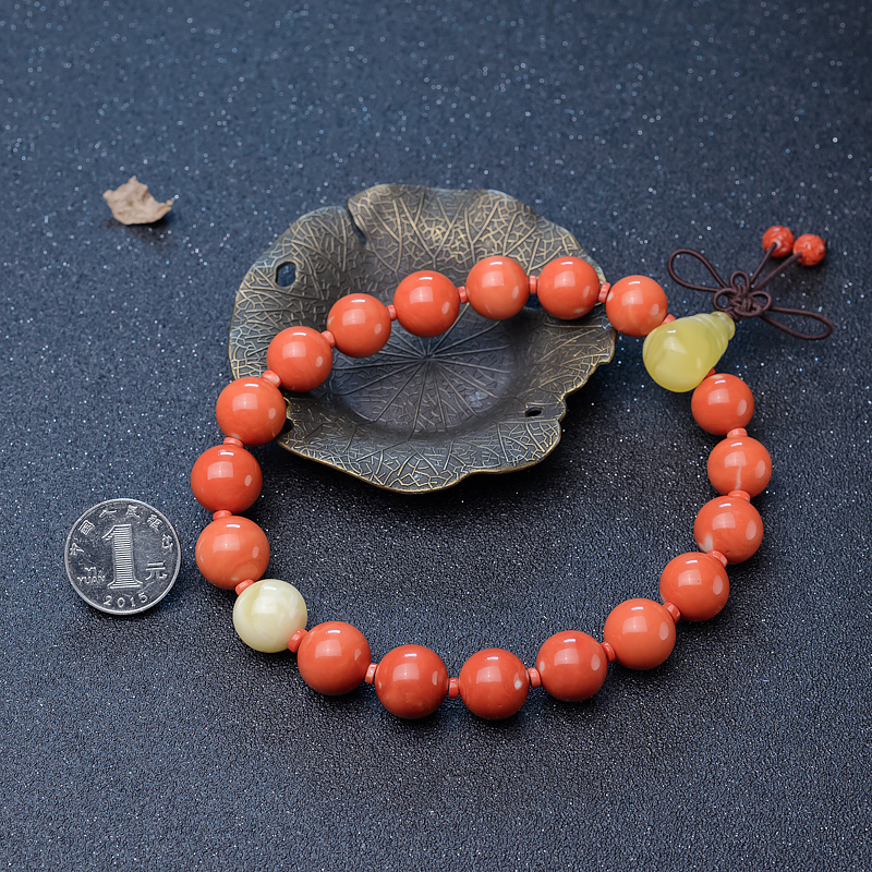 天然台湾MOMO珊瑚手持-红掌柜