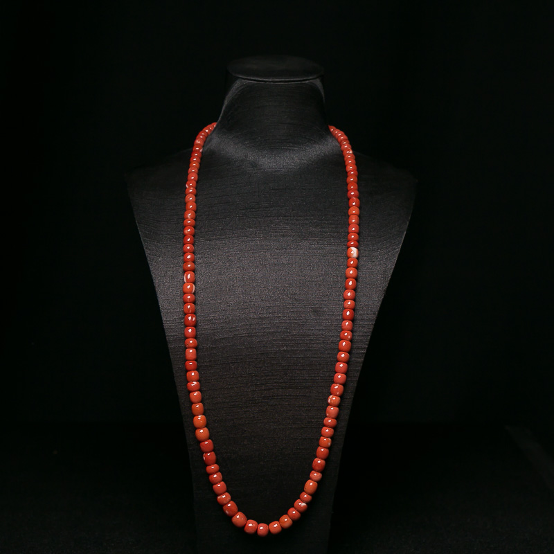 MOMO珊瑚苹果珠108佛珠-红掌柜