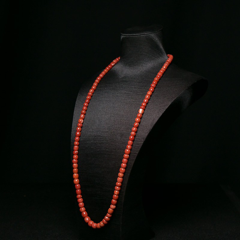 MOMO珊瑚苹果珠佛珠-红掌柜