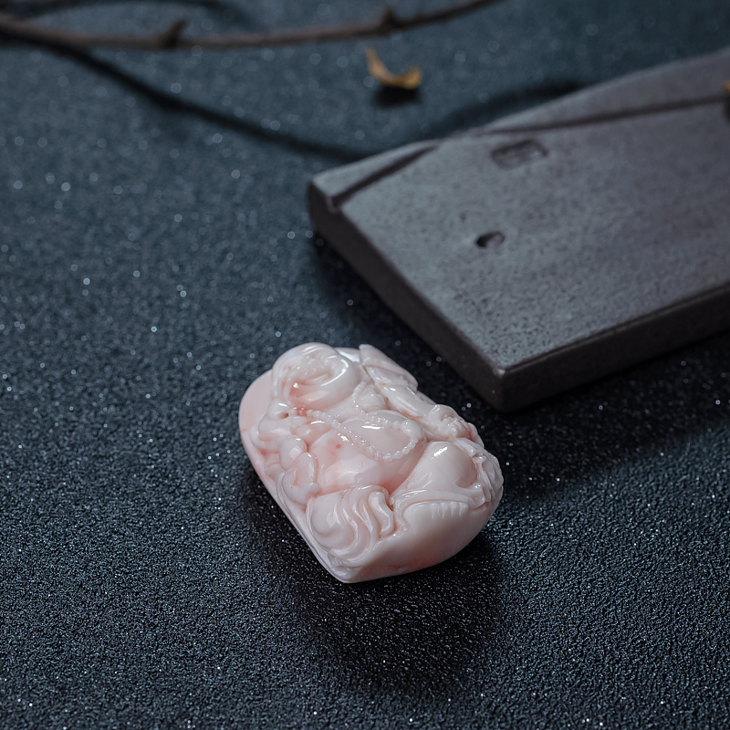 MISU珊瑚弥勒佛-红掌柜