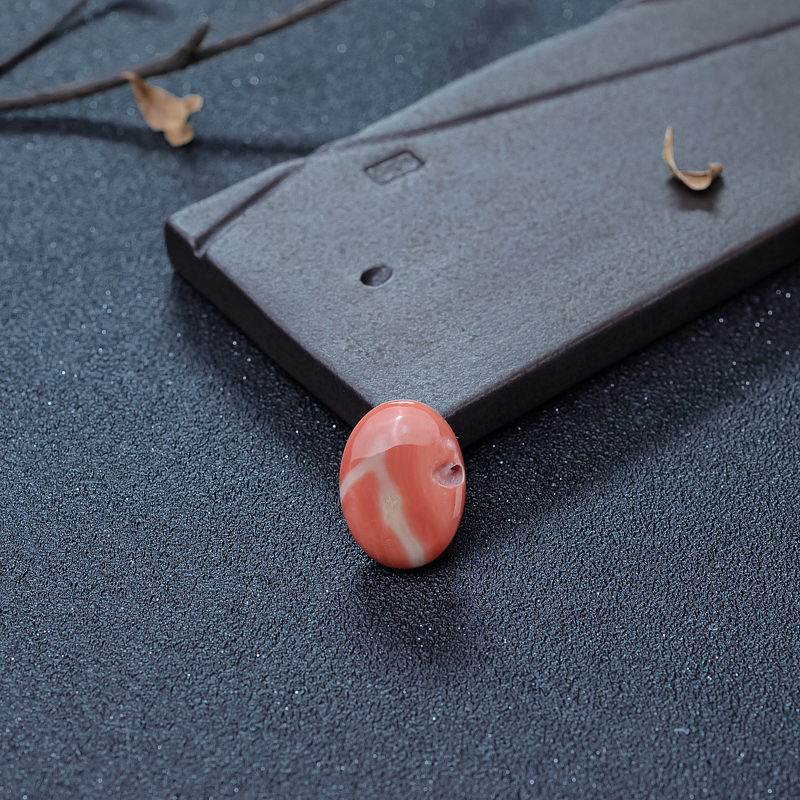 MOMO珊瑚蛋面形戒面-红掌柜