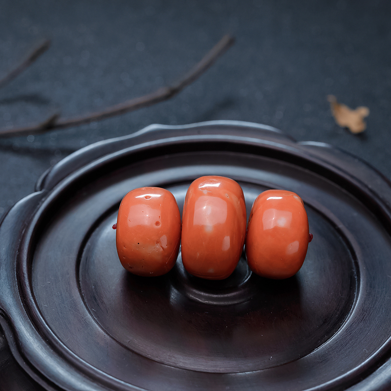 MOMO珊瑚鼓珠-红掌柜