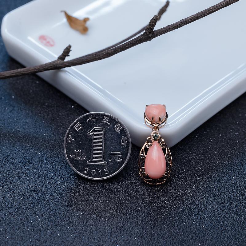 红珊瑚吊坠-红掌柜