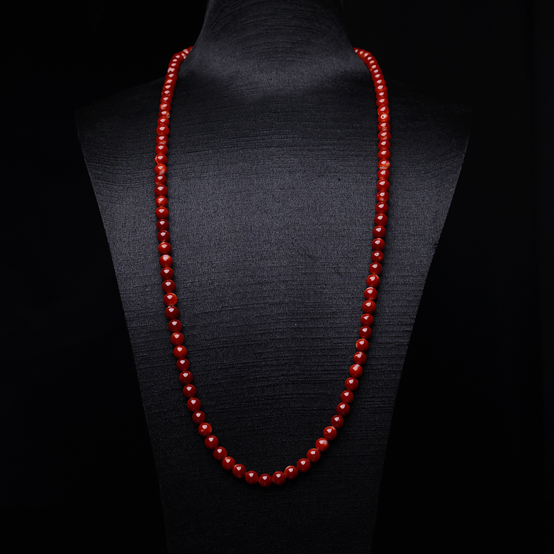 6mm阿卡牛血红珊瑚108佛珠-红掌柜