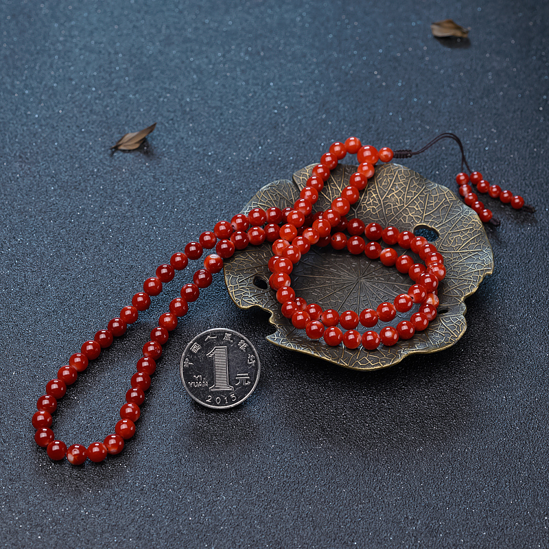 红珊瑚108佛珠-红掌柜